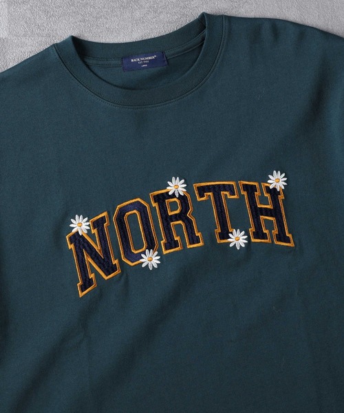 BACK NUMBER（バックナンバー）の「【BACK NUMBER】刺繍プリントロンＴ（Tシャツ/カットソー・メンズ・ワイン/ブラック×ブルー/ブラック/ネイビー/ホワイト/グリーン・M/XL/L）」の17枚目の写真
