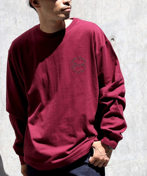 BACK NUMBER（バックナンバー）の「【BACK NUMBER】刺繍プリントロンＴ（Tシャツ/カットソー・メンズ・ワイン/ブラック×ブルー/ブラック/ネイビー/ホワイト/グリーン・M/XL/L）」の19枚目の写真