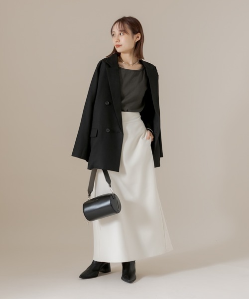 mline（エムライン）の「[mline] 切替ロングスカート（スカート・レディース・アイボリー/ブラック・1/2）」の12枚目の写真
