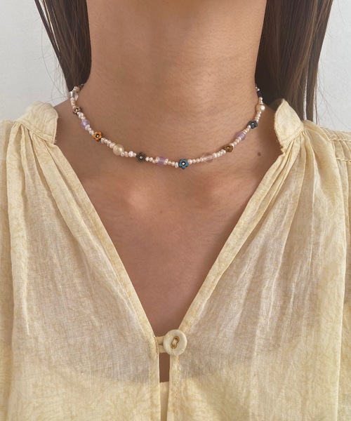 whim(ウィム)の「Emma-パールビーズネックレス-(ネックレス・レディース・ホワイト・FREE)」の6枚目の写真