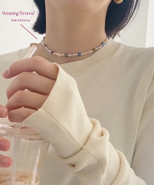 whim(ウィム)の「Emma-パールビーズネックレス-(ネックレス・レディース・ホワイト・FREE)」の11枚目の写真