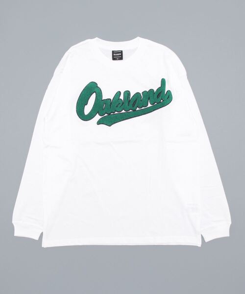 GGD SELECT(ジージーディー セレクト)の「オーバーサイズ ワッペンサガラ刺繍 ロングスリーブTシャツ(Tシャツ/カットソー・メンズ・グリーン/ホワイト系その他/ブラック系その他/ブルー系その他・M/L/LL)」の2枚目の写真