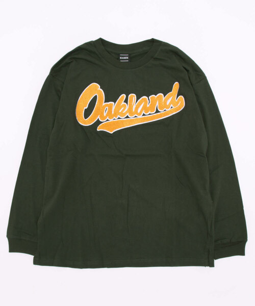 GGD SELECT(ジージーディー セレクト)の「オーバーサイズ ワッペンサガラ刺繍 ロングスリーブTシャツ(Tシャツ/カットソー・メンズ・グリーン/ホワイト系その他/ブラック系その他/ブルー系その他・M/L/LL)」の3枚目の写真