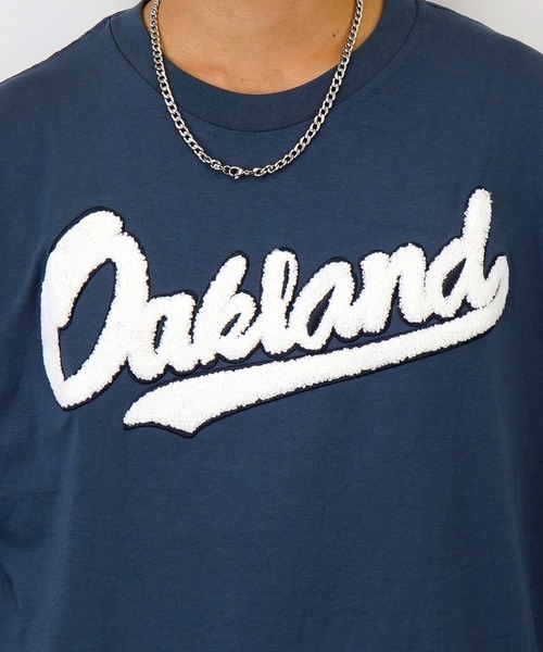GGD SELECT(ジージーディー セレクト)の「オーバーサイズ ワッペンサガラ刺繍 ロングスリーブTシャツ(Tシャツ/カットソー・メンズ・グリーン/ホワイト系その他/ブラック系その他/ブルー系その他・M/L/LL)」の6枚目の写真
