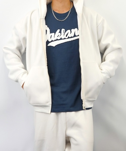 GGD SELECT(ジージーディー セレクト)の「オーバーサイズ ワッペンサガラ刺繍 ロングスリーブTシャツ(Tシャツ/カットソー・メンズ・グリーン/ホワイト系その他/ブラック系その他/ブルー系その他・M/L/LL)」の8枚目の写真