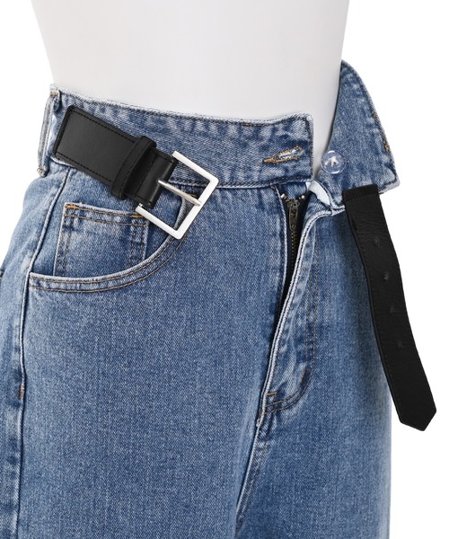 Narcissus（ナルシス）の「【Narcissus】ハイウエストベルトデニム（デニムパンツ・レディース・レインボー・FREE）」の9枚目の写真