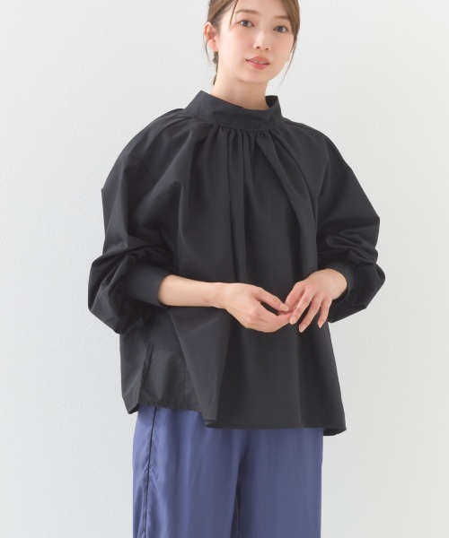 OMNES(オムネス)の「タイプライター2WAYプルオーバーギャザーシャツ(シャツ/ブラウス・レディース・ホワイト/ライトブルー/ブラック・FREE)」の18枚目の写真