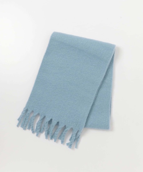 URBAN RESEARCH（アーバンリサーチ）の「ボリュームフリンジストール（マフラー・レディース・ブルー/ホワイト/ブラウン・-）」の6枚目の写真