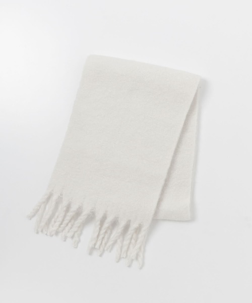 URBAN RESEARCH（アーバンリサーチ）の「ボリュームフリンジストール（マフラー・レディース・ブルー/ホワイト/ブラウン・-）」の14枚目の写真