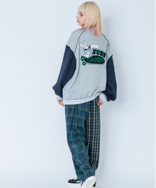 Candy Stripper（キャンディストリッパー）の「STAGGERED CHECK パンツ（その他パンツ・レディース・ネイビー/ブラウン/ブラック・2）」の21枚目の写真