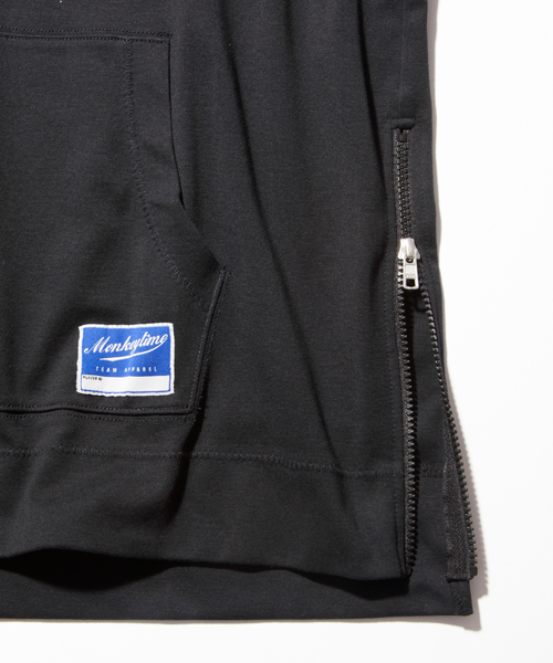 MONKEY TIME（モンキータイム）の「＜monkey time＞ ∴ TC/BNDG SD/ZIP 5SL/パーカー（パーカー・メンズ・ホワイト/ブラック・SMALL/MEDIUM/LARGE/X-LARGE）」の11枚目の写真