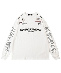 Ressaca（レサーカ）の「オーバーサイズ レーシングロゴプリントロンT（Tシャツ/カットソー）」