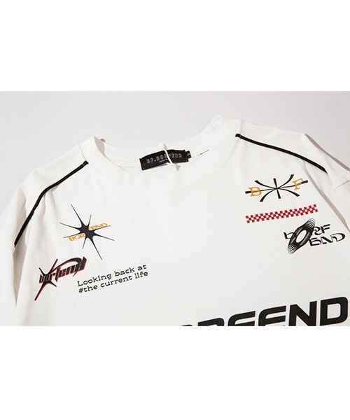 Ressaca(レサーカ)の「オーバーサイズ レーシングロゴプリントロンT(Tシャツ/カットソー・メンズ・ホワイト/ブラック・M/L/XL)」の12枚目の写真
