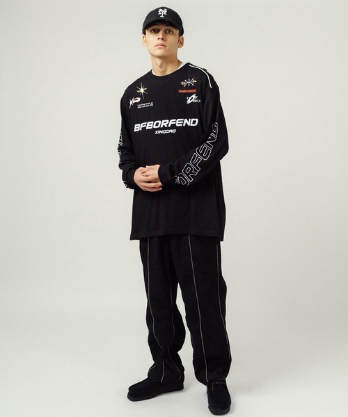 Ressaca(レサーカ)の「オーバーサイズ レーシングロゴプリントロンT(Tシャツ/カットソー・メンズ・ホワイト/ブラック・M/L/XL)」の16枚目の写真