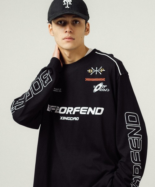 Ressaca(レサーカ)の「オーバーサイズ レーシングロゴプリントロンT(Tシャツ/カットソー・メンズ・ホワイト/ブラック・M/L/XL)」の15枚目の写真