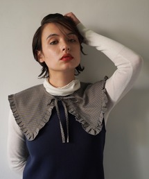 TINA：JOJUN | チェック柄 付け衿 TINA：JOJUN(付け襟)