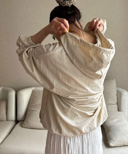 Isn't She?(イズントシー)の「アノラックパーカー(パーカー・レディース・ブルー/ベージュ/ピンク・FREE)」の20枚目の写真