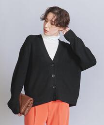 BEAUTY&YOUTH UNITED ARROWS（ビューティーアンドユースユナイテッドアローズ）の「アクリルウール 畦 Vネック カーディガン（カーディガン/ボレロ）」