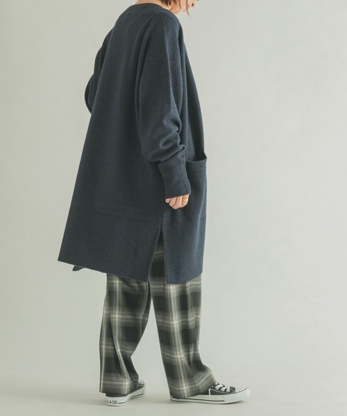FORK&SPOON（フォークアンドスプーン）の「FORK&SPOON　TRストレートパンツ（その他パンツ・レディース・チェック/チャコールグレー・1/2）」の9枚目の写真