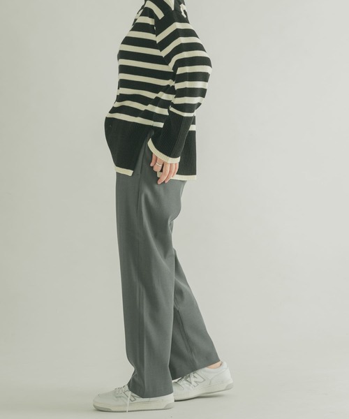 FORK&SPOON（フォークアンドスプーン）の「FORK&SPOON　TRストレートパンツ（その他パンツ・レディース・チェック/チャコールグレー・1/2）」の19枚目の写真