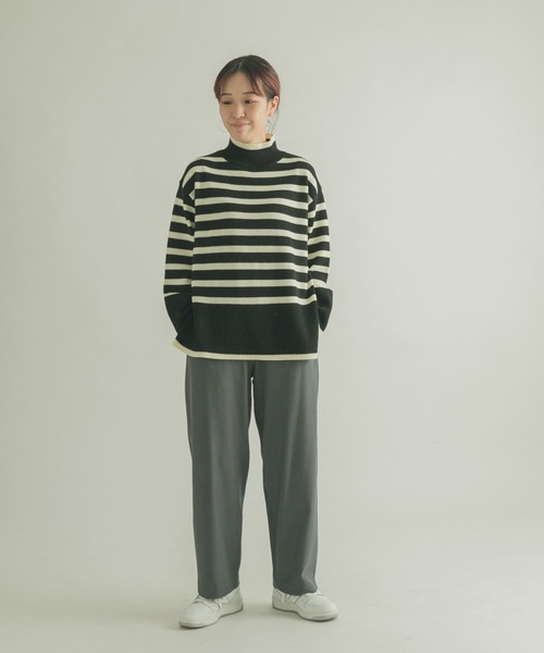 FORK&SPOON（フォークアンドスプーン）の「FORK&SPOON　TRストレートパンツ（その他パンツ・レディース・チェック/チャコールグレー・1/2）」の21枚目の写真