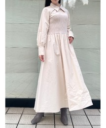 Stylevoice for xxx（スタイルヴォイスフォー）の「2WAYリブニットドッキングシャツワンピース（ワンピース）」