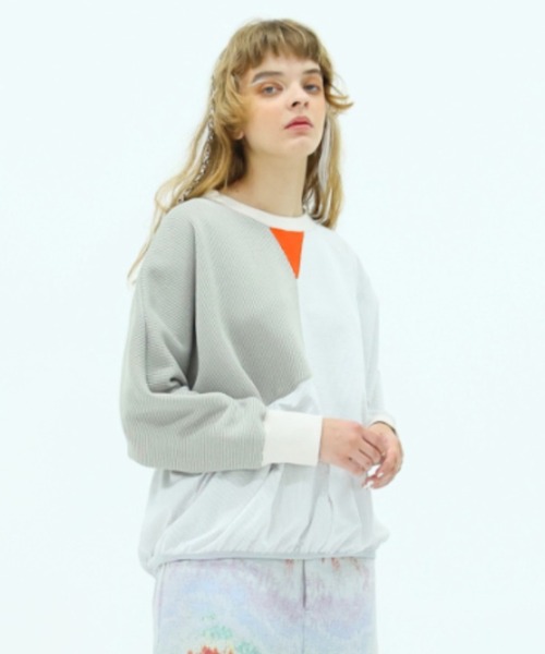 【美品/定価2.8万】ベッドサイドドラマ bedsidedrama *ショールワイドプルオーバー*トップス綿スウェット(1-2403-396)【51D42】 bedsidedrama 【美品/定価2.8万】ベッドサイドドラマ *ショール