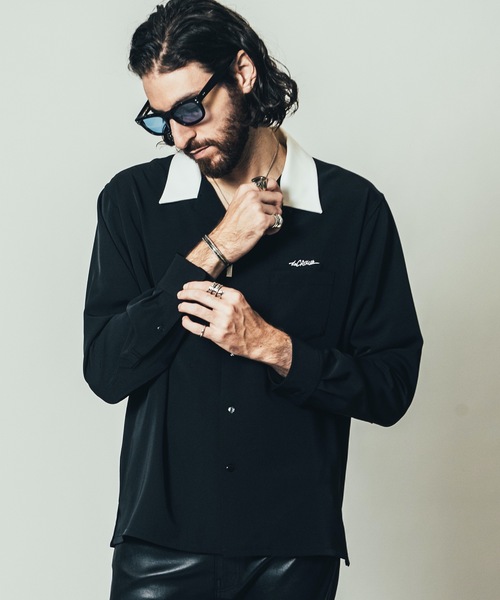 CRIMIE（クライミー）の「EASY CARE EMBROIDERY OPEN COLLAR SHIRT