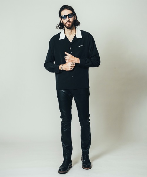 CRIMIE（クライミー）の「EASY CARE EMBROIDERY OPEN COLLAR SHIRT
