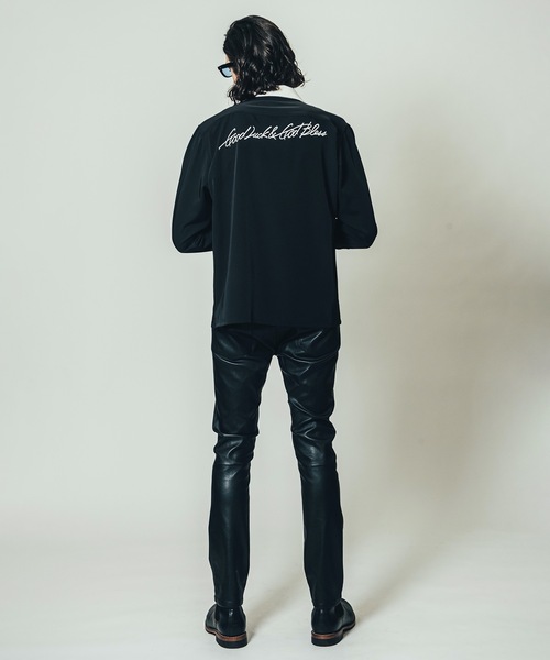 CRIMIE(クライミー)の「EASY CARE EMBROIDERY OPEN COLLAR SHIRT / イージーケアー 刺繍 オープン シャツ(シャツ/ブラウス・メンズ・ホワイト/ブラック・M/XXL/L/XL/S)」の15枚目の写真