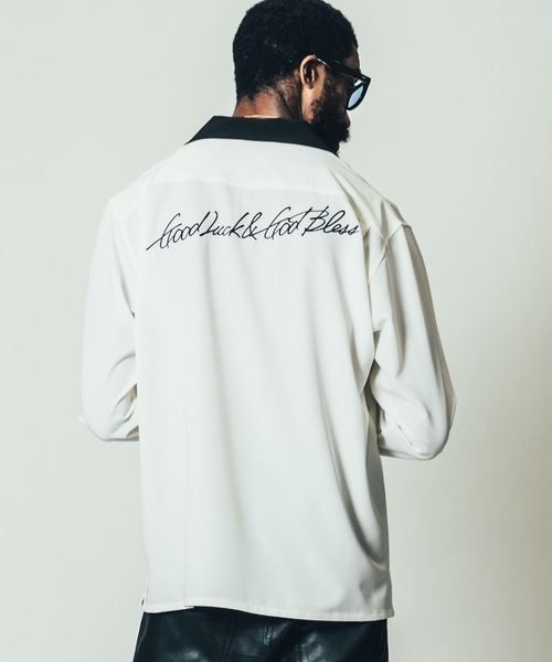CRIMIE（クライミー）の「EASY CARE EMBROIDERY OPEN COLLAR SHIRT