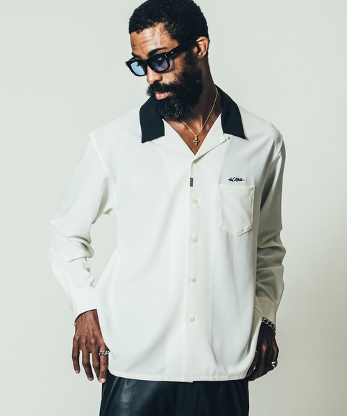 CRIMIE（クライミー）の「EASY CARE EMBROIDERY OPEN COLLAR SHIRT