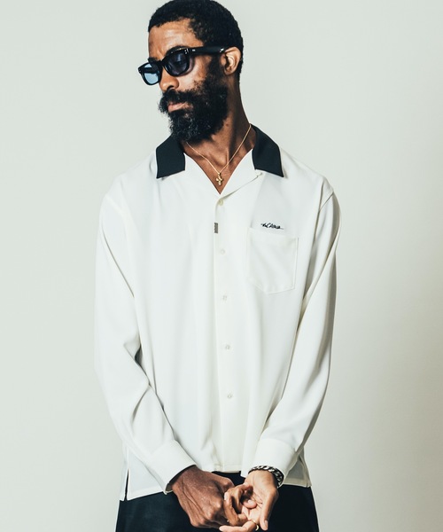 CRIMIE（クライミー）の「EASY CARE EMBROIDERY OPEN COLLAR SHIRT