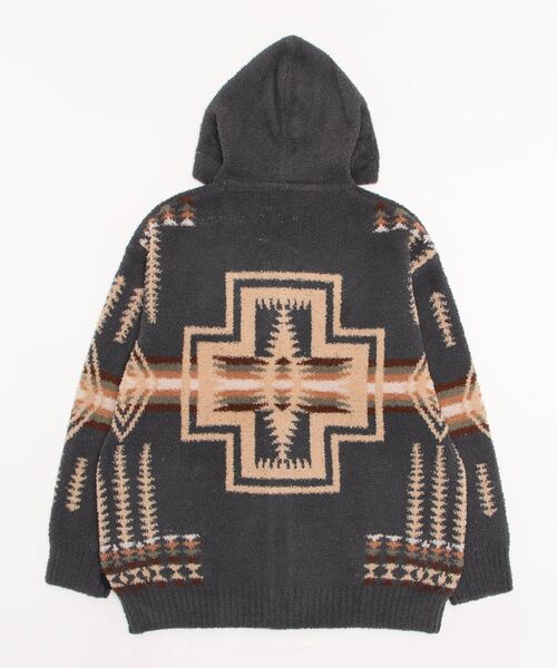 PENDLETON（ペンドルトン）の「【 PENDLETON / ペンドルトン 】  レディース ZIP UP HOODIE HARDING  ジップ パーカー 2475-9012 MNY（パーカー・レディース・アイボリー/チャコールグレー・MEDIUM/LARGE）」の4枚目の写真