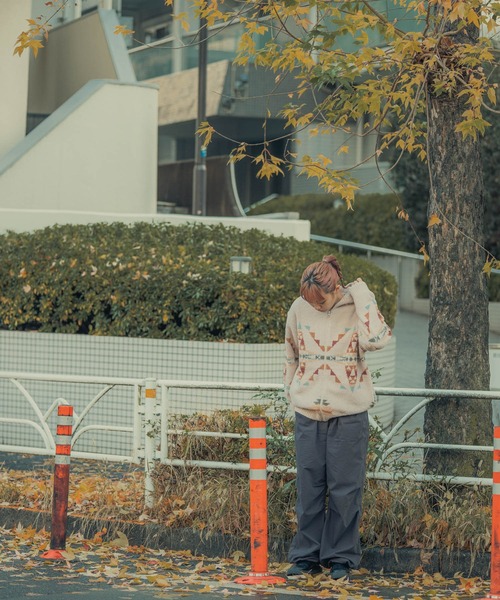 PENDLETON（ペンドルトン）の「【 PENDLETON / ペンドルトン 】  レディース ZIP UP HOODIE HARDING  ジップ パーカー 2475-9012 MNY（パーカー・レディース・アイボリー/チャコールグレー・MEDIUM/LARGE）」の9枚目の写真