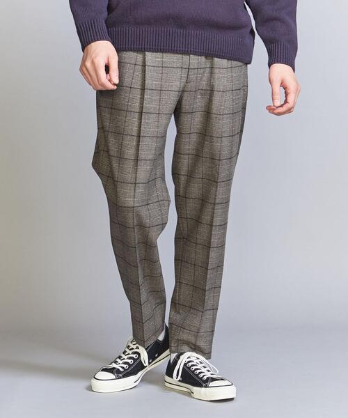 BEAUTY&YOUTH UNITED ARROWS（ビューティーアンドユースユナイテッドアローズ）の「ブラッシュド 1プリーツ アンクル パンツ（スラックス・メンズ・ダークブラウン/ブラック・S/M/L/XL）」の3枚目の写真
