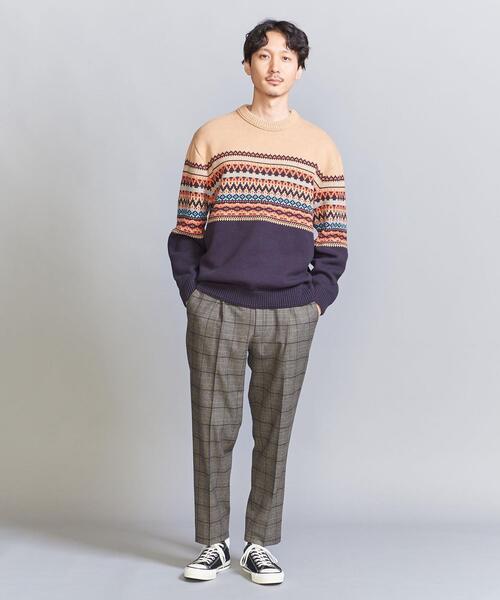 BEAUTY&YOUTH UNITED ARROWS（ビューティーアンドユースユナイテッドアローズ）の「ブラッシュド 1プリーツ アンクル パンツ（スラックス・メンズ・ダークブラウン/ブラック・S/M/L/XL）」の5枚目の写真