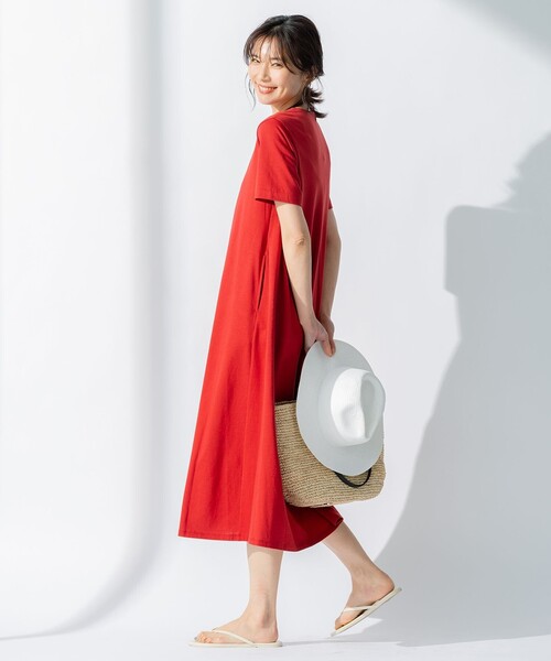 ✳️美品✳️23区ペルーコットン カットソー ワンピース 40 L 【ゆったり】 23区（ニジュウサンク）の「【洗える】ペルーコットン カットソー