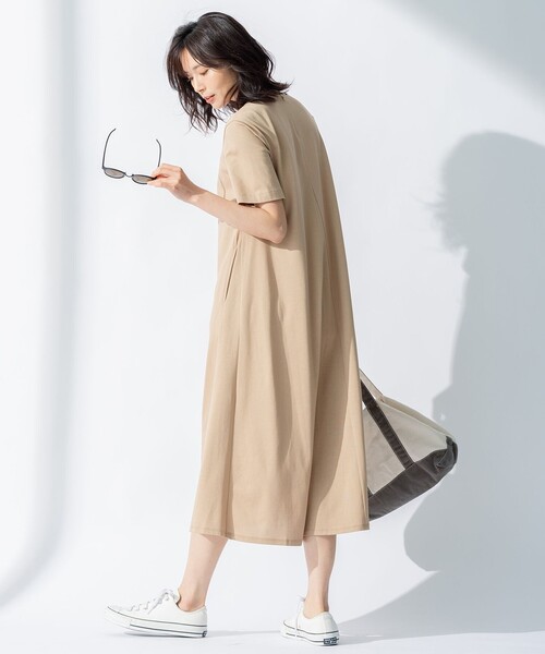 ✳️美品✳️23区ペルーコットン カットソー ワンピース 40 L 【ゆったり】 23区（ニジュウサンク）の「【洗える】ペルーコットン カットソー