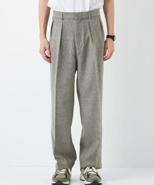 green label relaxing（グリーンレーベルリラクシング）の「TWネップ 2プリーツ ワイドパンツ（その他パンツ・メンズ・モカ/グレー・S/XL/M/L）」の6枚目の写真