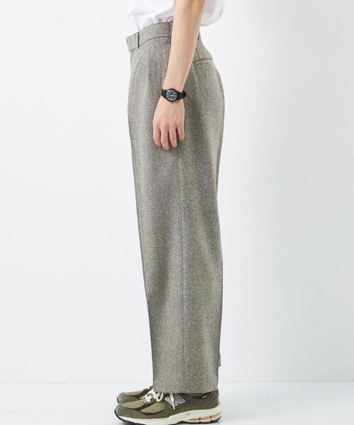 green label relaxing（グリーンレーベルリラクシング）の「TWネップ 2プリーツ ワイドパンツ（その他パンツ・メンズ・モカ/グレー・S/XL/M/L）」の7枚目の写真