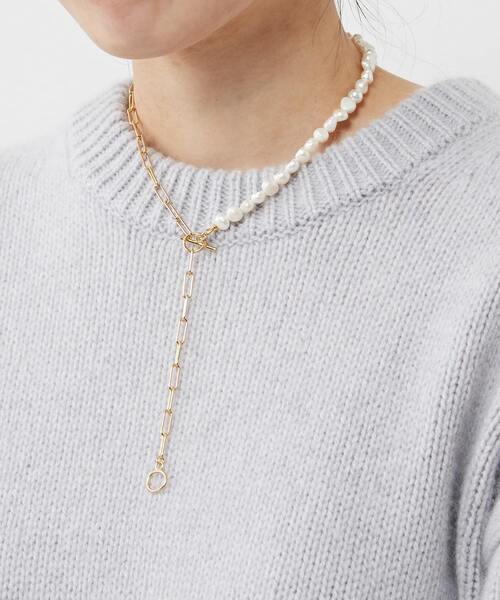 セール】La Soeur /別注チャンキーバロックパールネックレス 50cm N22