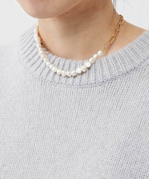 セール】La Soeur /別注チャンキーバロックパールネックレス 50cm N22