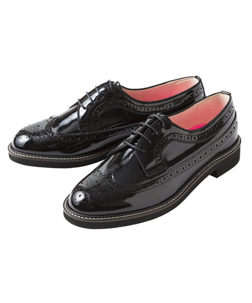 MILKFED.（ミルクフェド）の「【ViVi10月号掲載】MF HARUTA WING TIP　（ウイングチップ/エナメル素材）（その他シューズ・レディース・ブラック/マルチ・23.5cm/23cm/24.5cm/24cm）」の4枚目の写真