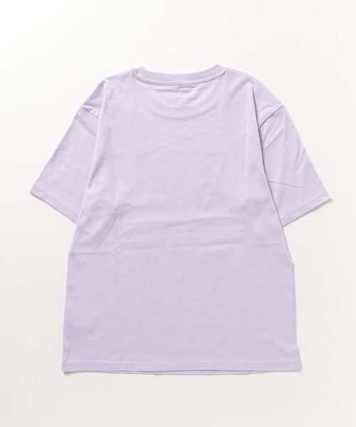 ROXY(ロキシー)の「ROXY/ロキシー ルーズシルエット/ボタニカルロゴ無地Tシャツ RST231099(Tシャツ/カットソー・レディース・ブラック×ブラック/ホワイト×ピンク/パープル系その他・S/M/L)」の4枚目の写真