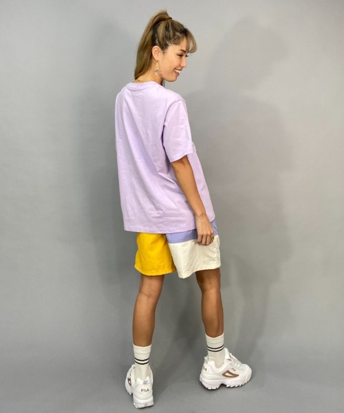 ROXY(ロキシー)の「ROXY/ロキシー ルーズシルエット/ボタニカルロゴ無地Tシャツ RST231099(Tシャツ/カットソー・レディース・ブラック×ブラック/ホワイト×ピンク/パープル系その他・S/M/L)」の8枚目の写真