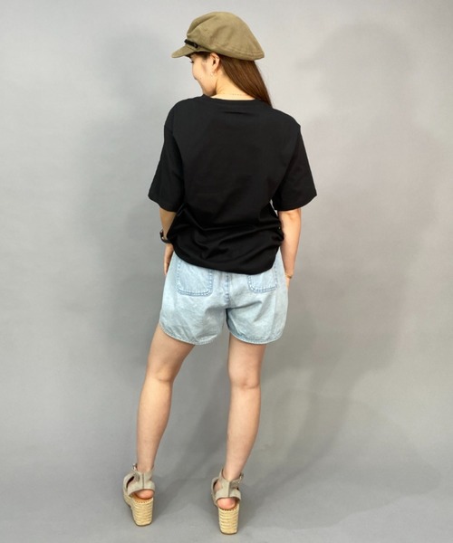 ROXY(ロキシー)の「ROXY/ロキシー ルーズシルエット/ボタニカルロゴ無地Tシャツ RST231099(Tシャツ/カットソー・レディース・ブラック×ブラック/ホワイト×ピンク/パープル系その他・S/M/L)」の18枚目の写真
