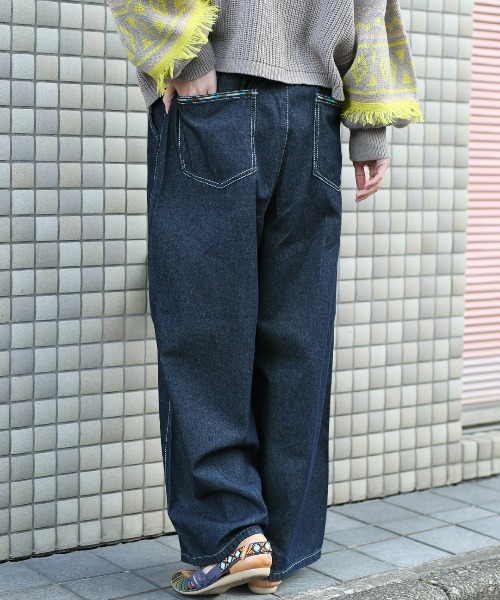 チチカカ(チチカカ)の「ライトオンスデニムパンツ【ユニセックス】(デニムパンツ・メンズ・ブルー/インディゴブルー・MEDIUM/LARGE)」の8枚目の写真