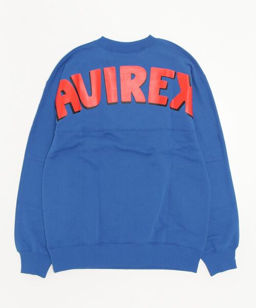 AVIREX（アヴィレックス）の「BIG LOGO CREW NECK SWEAT / ビッグ ロゴ クルーネック スウェット / AVIREX / アヴィレックス（スウェット・メンズ・グリーン/その他11/イエロー/グレー系その他3・2XL/XL/M/L）」の7枚目の写真