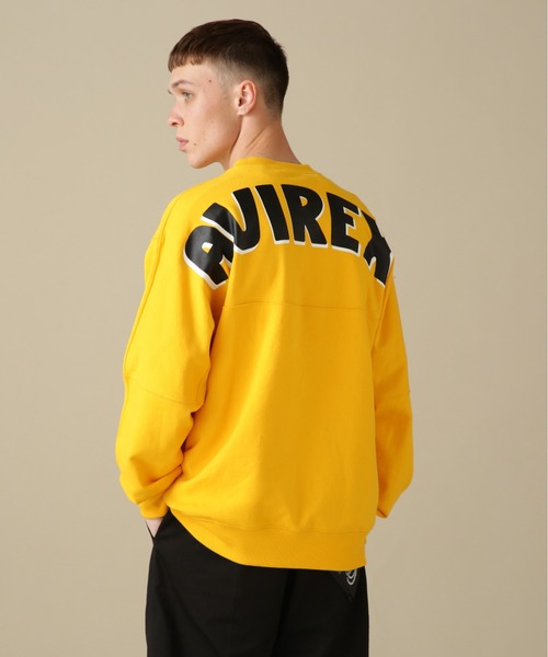 AVIREX（アヴィレックス）の「BIG LOGO CREW NECK SWEAT / ビッグ ロゴ クルーネック スウェット / AVIREX / アヴィレックス（スウェット・メンズ・グリーン/その他11/イエロー/グレー系その他3・2XL/XL/M/L）」の3枚目の写真